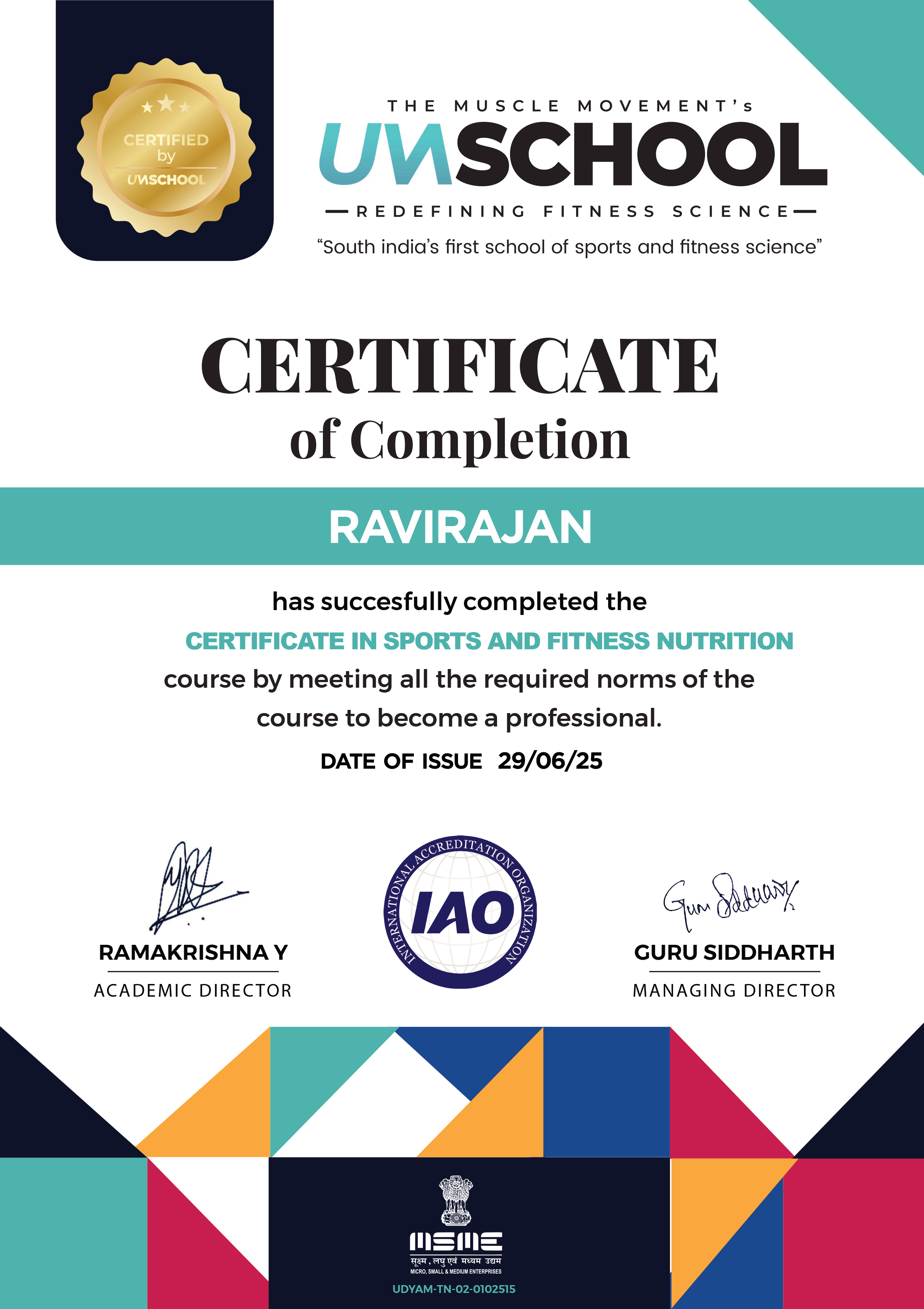 Sports and Fitness Nutrition